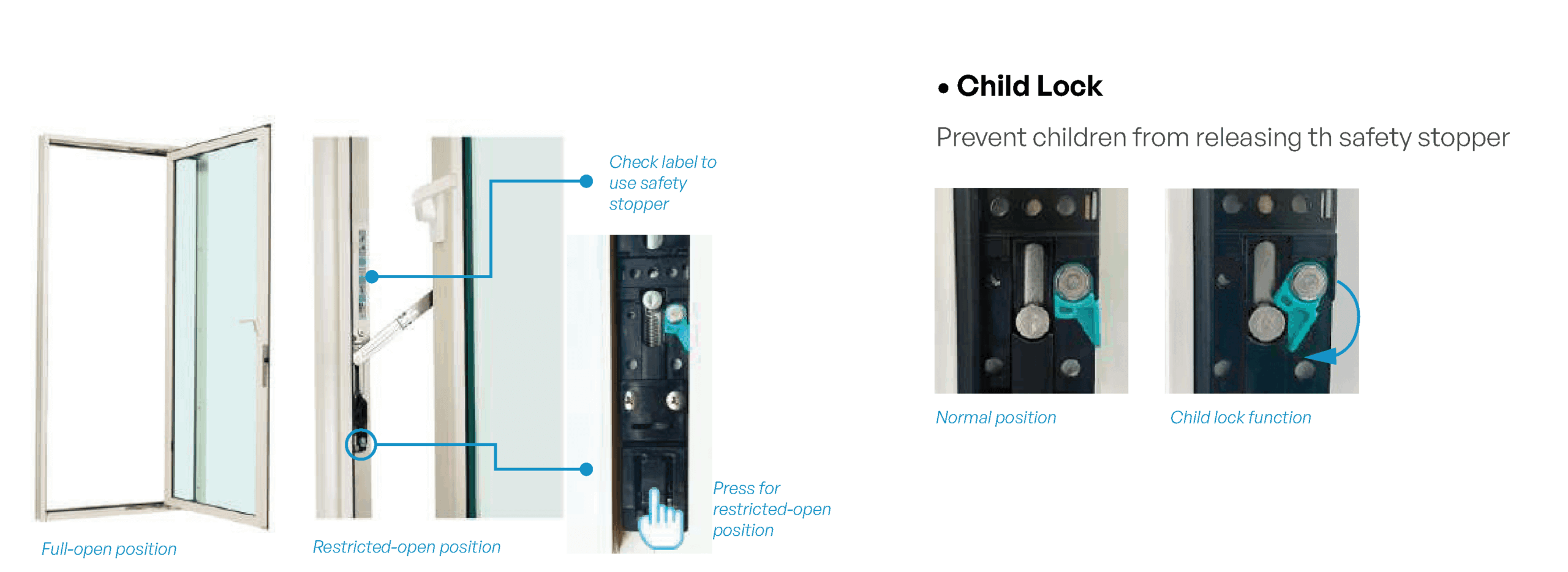 Safety Stopper & Child Lock